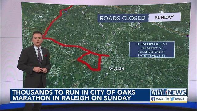 Thousands to run in City of Oaks Marathon on Sunday in Raleigh