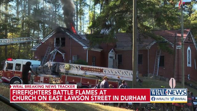 Churchgoers shocked church in Durham community burned down
