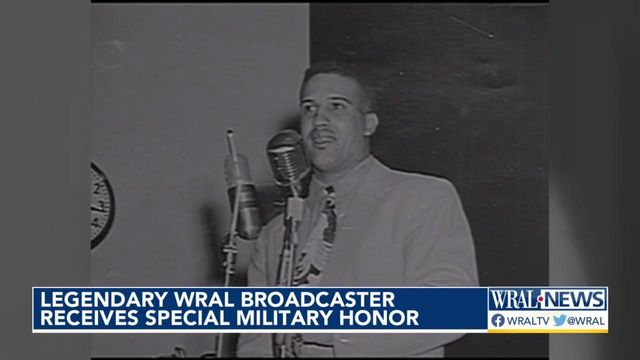Legendary WRAL broadcaster receives special military honor  