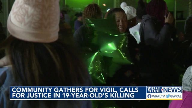 Community gathers for vigil, calls for justice in 19-year-old's killing