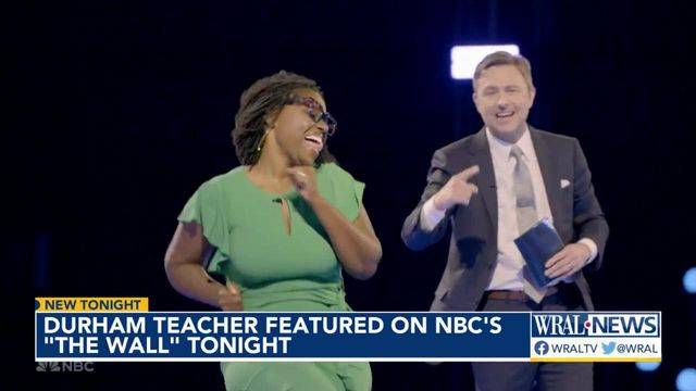 Durham teacher featured on NBC game show 'The Wall' Friday night