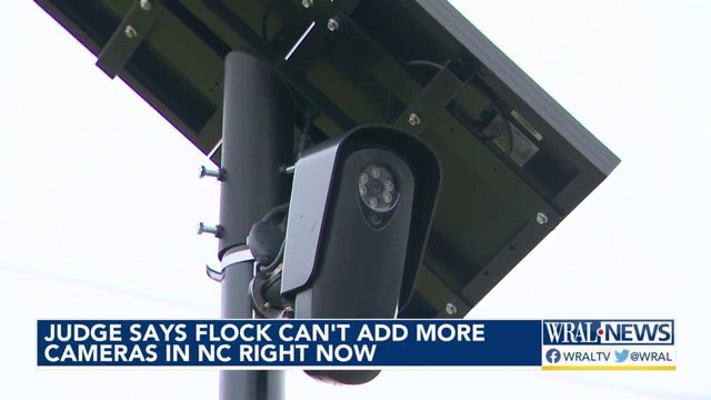 Judge says Flock can't add more cameras in NC right now