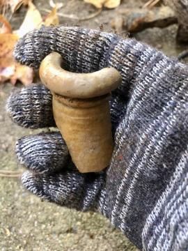 Relic found beneath Jordan Lake by Katherine Loflin.