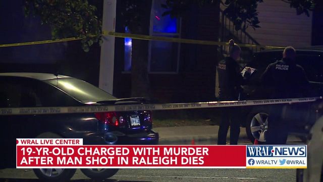 19-year-old charged with murder after man shot in Raleigh dies