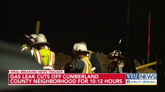 Gas leak cuts off Cumberland County neighborhood
