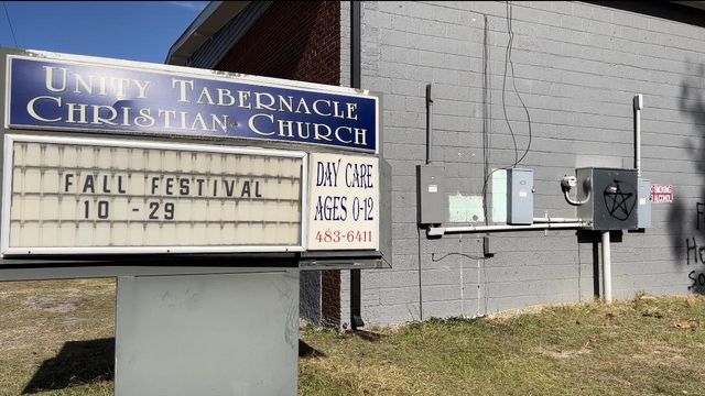 Fayetteville church sprayed with graffiti a 2nd time