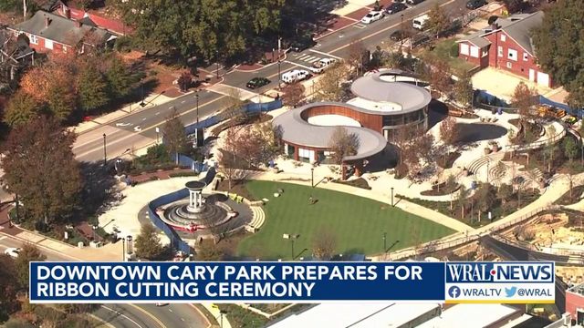 Downtown Cary Park prepares for ribbon-cutting ceremony