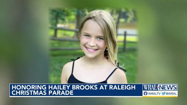 Honoring Hailey Brooks at Raleigh Christmas Parade