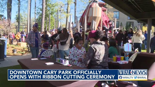 Downtown Cary Park officially opens with a ribbon-cutting ceremony  
