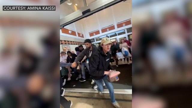 'What is happening?' Crabtree Valley Mall shopper captures chaos after loud noise on Black Friday