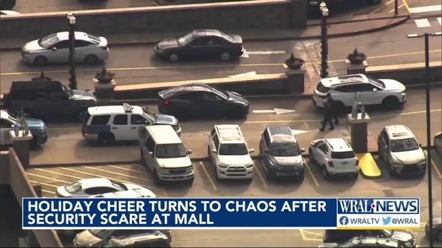 Holiday cheer turns to chaos after security scare at Crabtree Valley Mall