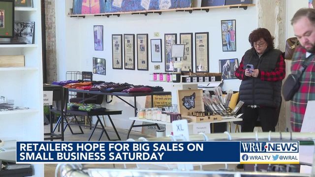 Retailers hope for big sales on Small Business Saturday