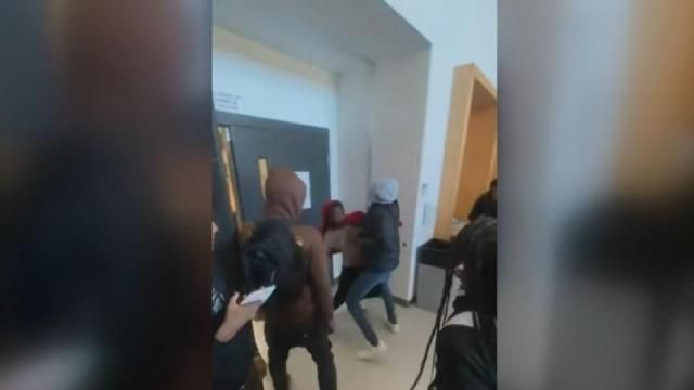 Video shows moments leading up to a fatal stabbing at Southeast Raleigh High School.