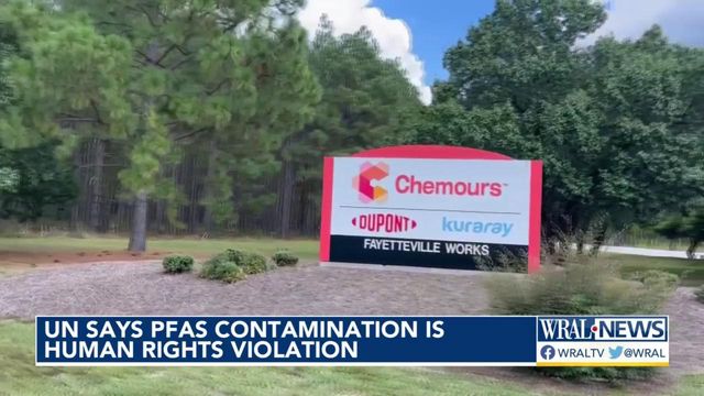 UN says 'forever chemicals' in NC water violate human rights