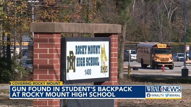 School security system detects gun in Rocky Mount High School student's backpack