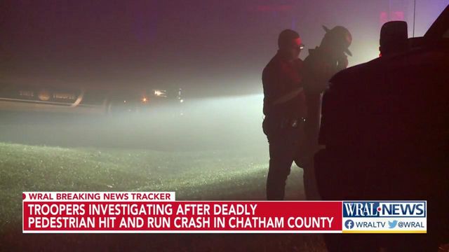 Troopers investigating fatal hit-and-run crash early Sunday morning in Chatham County