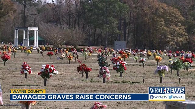 Loved ones raise concerns over damaged graves at Wayne Memorial Park
