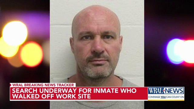 Inmate in custody after 8-hour manhunt in Wake County
