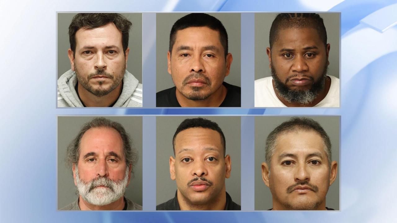 Six men arrested in child sex predator, human trafficking sting out of Wake  Forest