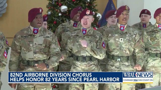 82nd Airborne Division chorus helps honor 82 years since Pearl Harbor  