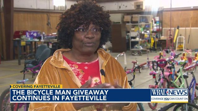 The Bicycle Man: Spirit of kindness returns for bike giveaway in Fayetteville