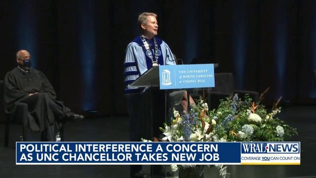 Political interference a concern as UNC chancellor takes new job