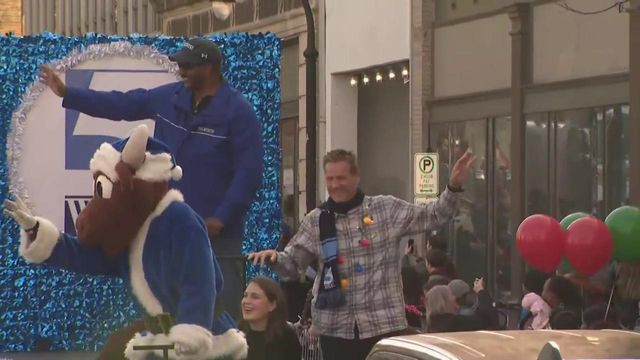 Thousands celebrate holiday spirit in downtown Durham's annual Christmas Parade