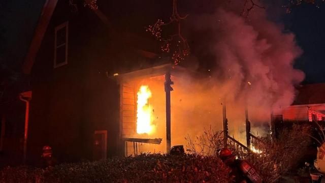House fire in Durham on Enterprise Street