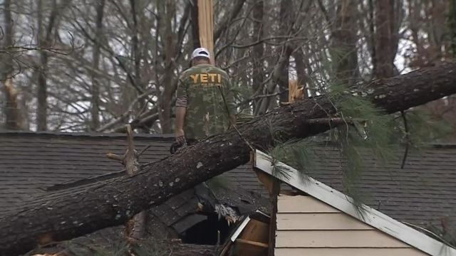 Garner homes, roads hit hard by storm