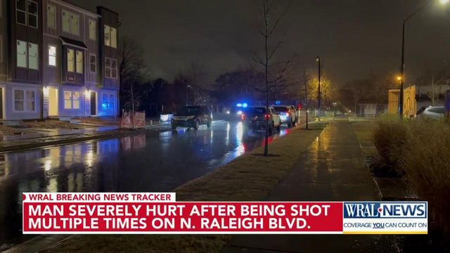 Man hospitalized after shooting on N. Raleigh Blvd.