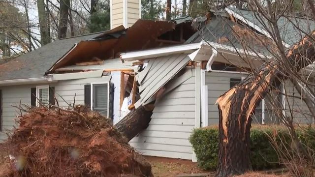 Cleanup continues Monday after EF-1 tornado touches down in Garner