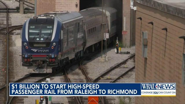$1 billion is downpayment on rail line from Raleigh to Richmond