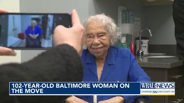 102-year-old Baltimore woman on the move  
