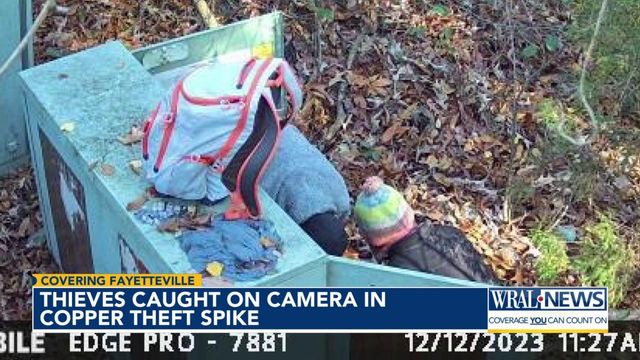 Thieves caught on camera in copper theft spikes