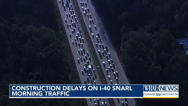 Bridge work causes delays for I-40 drivers