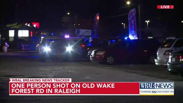 One man shot in the face on Old Wake Forest Road in Raleigh