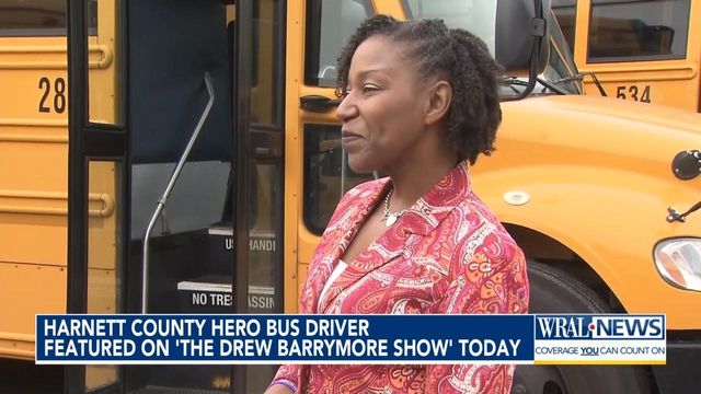 Harnett County hero bus driver featured on 'The Drew Barrymore Show' Thursday