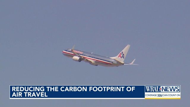 Reducing the carbon footprint of air travel