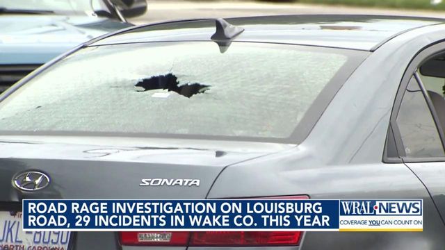 Road rage investigation on Louisburg Road, 29 incidents in Wake County this year