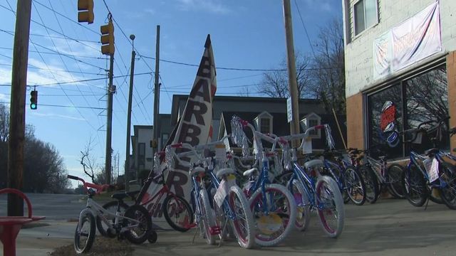 Raleigh business owner brightens 30 kids' Christmases with bike giveaway