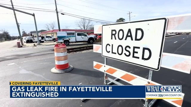 Fire, gas leak closed Fayetteville bridge