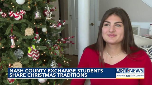 Exchange students experience different Christmas traditions in Nash County