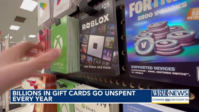 Billions in gift cards go unspent every year  