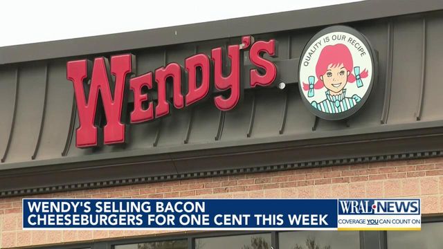 Wendy's selling bacon cheeseburgers for one cent this week  