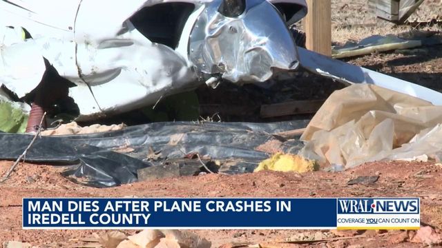 Man dies after plane crashes in Iredell County  
