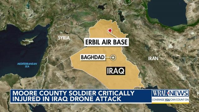 Moore soldier critically injured in Iran drone attack