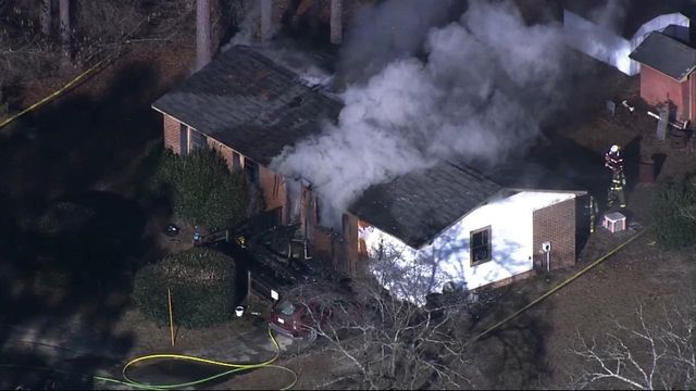 Fayetteville Fire Department working to put out fire at home on Murphy Street