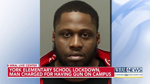 York Elementary School locked down, man charge for having gun on campus