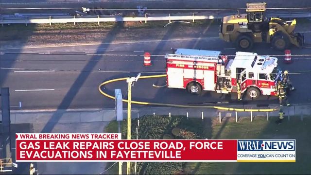 Fayetteville gas leak shuts down Bragg Blvd.