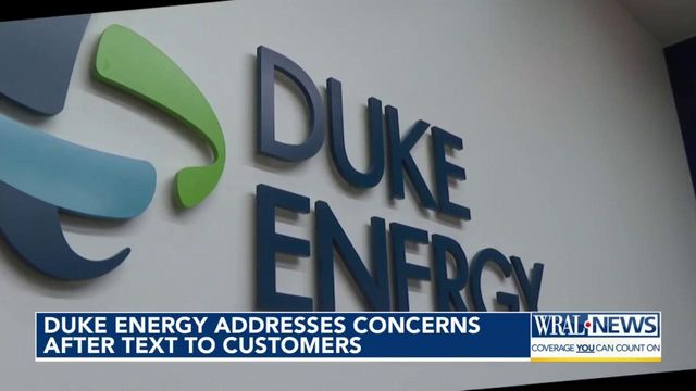 Duke Energy addresses concerns after text to customers